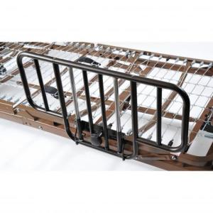 Half rails on rental bed at The Comfort Zone in Port Alberni BC Vancouver Island